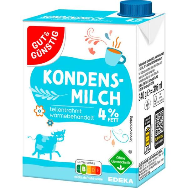 G&G Kondensmilch 4% 340g