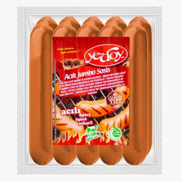 Yedoy Jumbo Würstchen Scharf 1kg