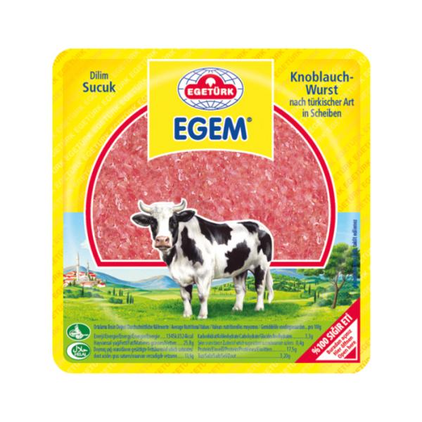 Egetürk Egem Knoblauchwurst in Scheiben 150g