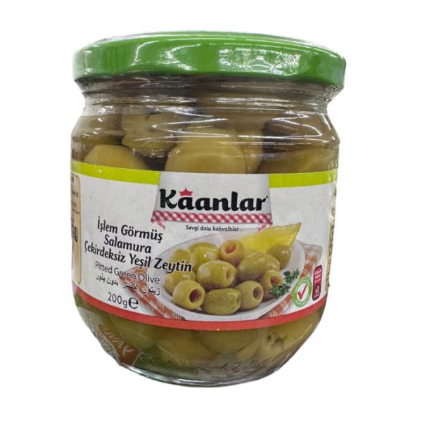 Kaanlar grüne Oliven entkernt 200g