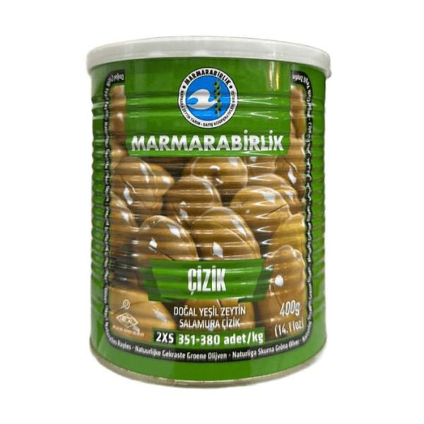 Marmarabirlik grüne Oliven angeschnitten 400g